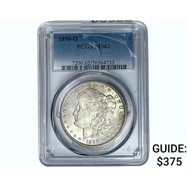 1890-O Morgan Silver Dollar PCGS MS62