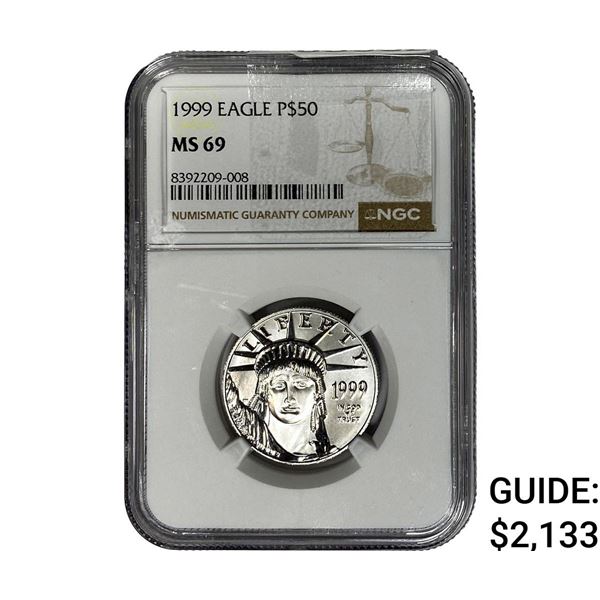 1999 P$50 EAGLE NGC MS69