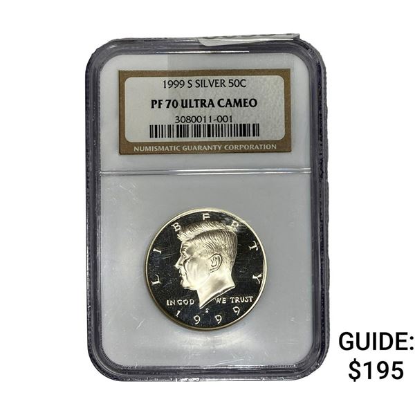 1999-S Franklin Half Dollar Silv.NGC PF70 ULTRA CAM