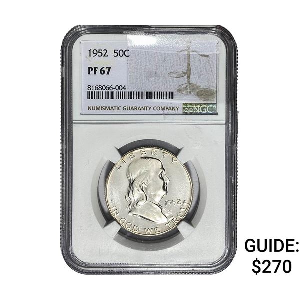1952 Franklin Half Dollar NGC PF67