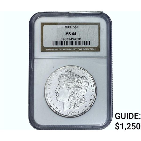 1899 Morgan Silver Dollar NGC MS64