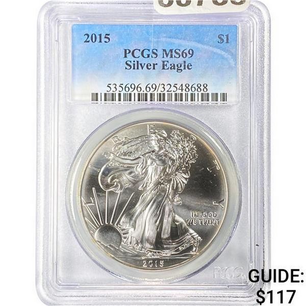 2015 Silver Eagle PCGS MS69