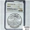 Image 1 : 1992 Silver Eagle NGC MS69