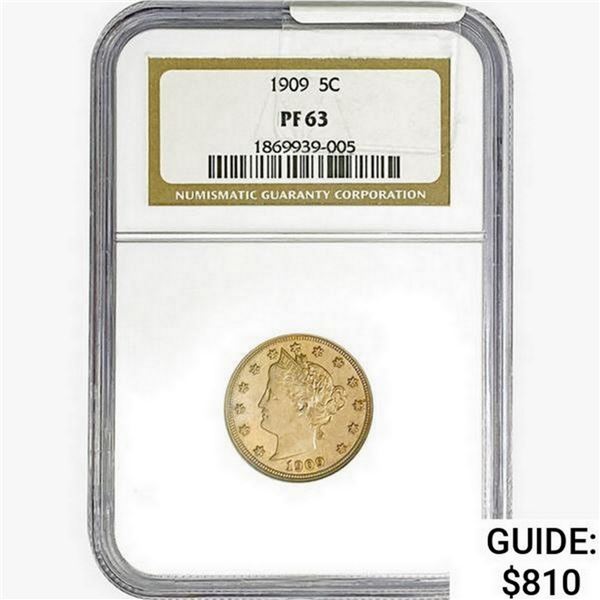 1909 Liberty Victory Nickel NGC PF63