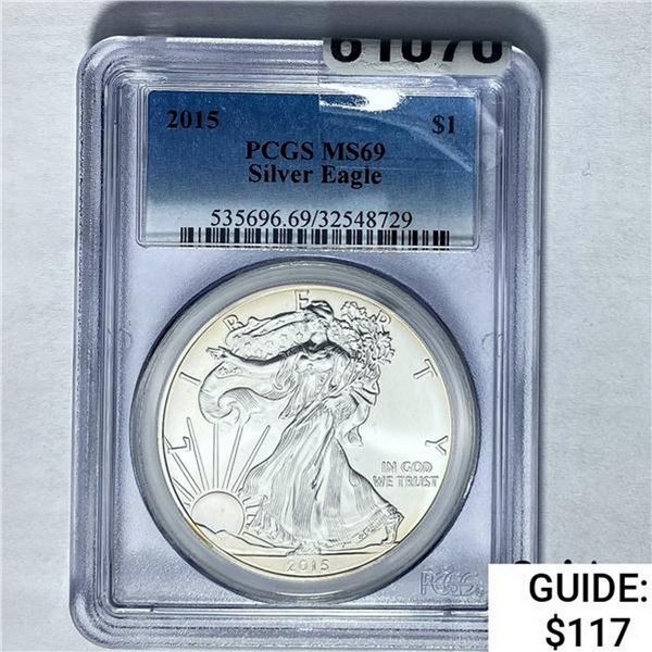 2015 Silver Eagle PCGS MS69