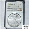 Image 1 : 1992 Silver Eagle NGC MS69