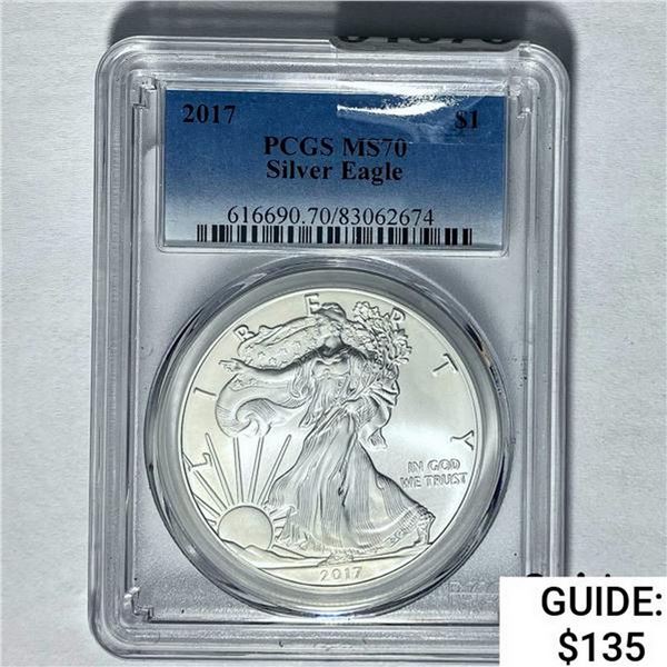 2017 Silver Eagle PCGS MS70