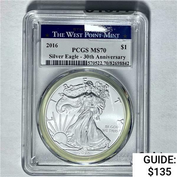 2016 Silver Eagle PCGS MS70