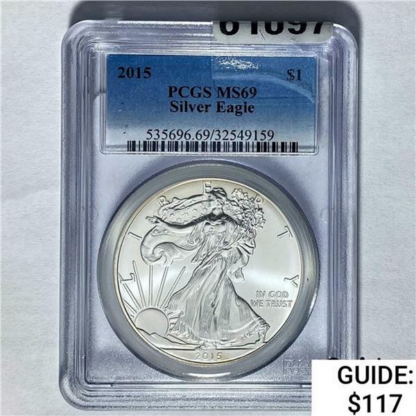 2015 Silver Eagle PCGS MS69