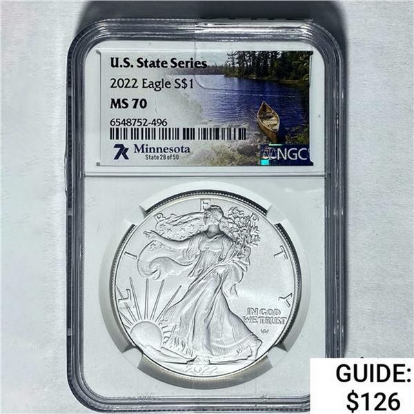 2022 Silver Eagle NGC MS70
