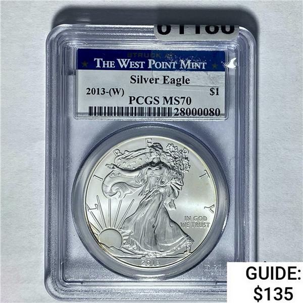 2013-W Silver Eagle PCGS MS70