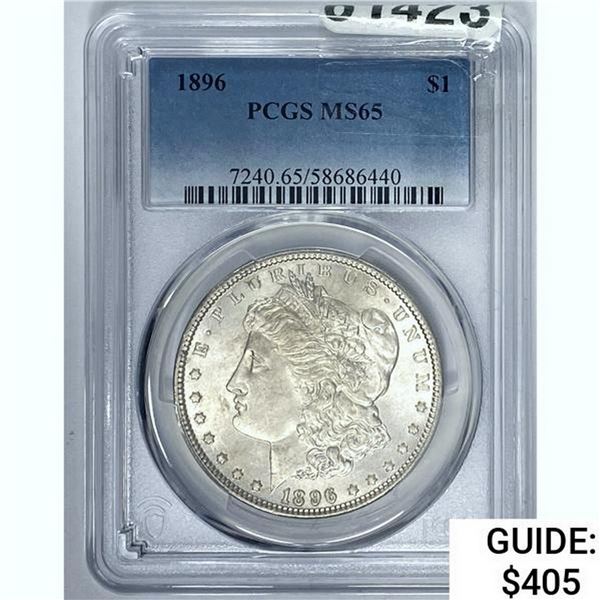 1896 Morgan Silver Dollar PCGS MS65