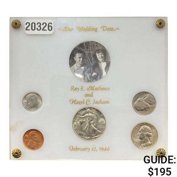 [5]1946 Our Wedding Date U.S. Coins 1C-50C
