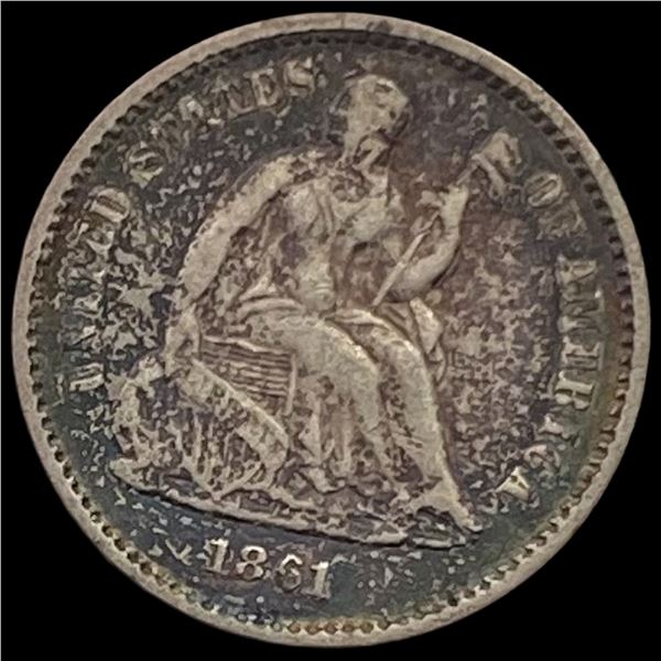 1861 Seated Liberty Half Dime NICELY CIRCULATED