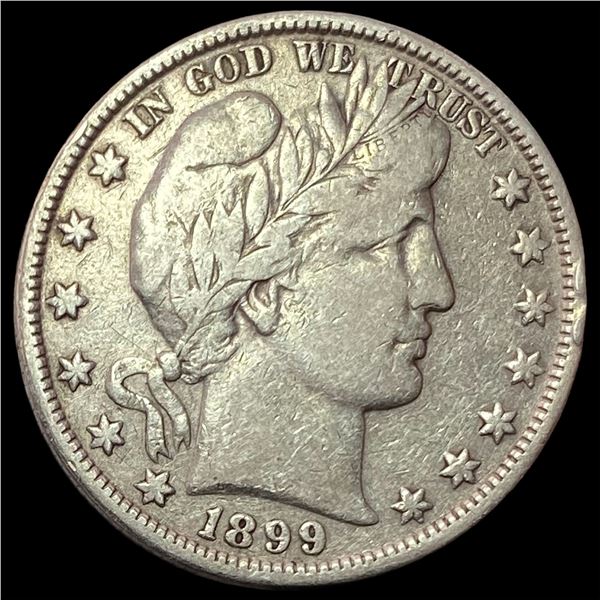 1899-O Silver Barber Half Dollar LIGHTLY CIRCULATED