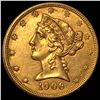 Image 1 : 1906 Liberty Head $5 Half Eagle UNCIRCULATED