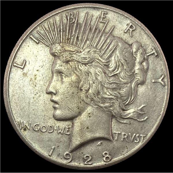 1928 Silver Peace Dollar CLOSELY UNCIRCULATED