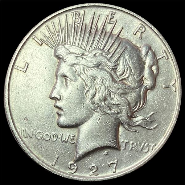 1927-D Peace Silver Dollar NEARLY UNCIRCULATED