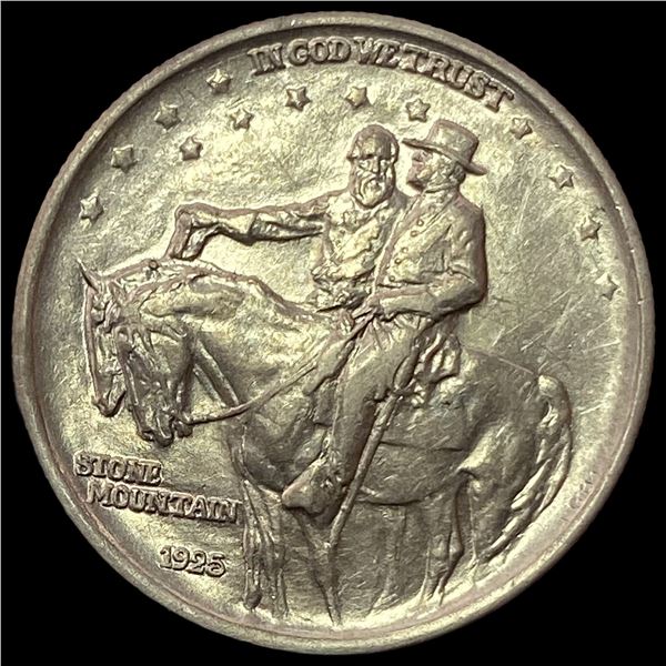 1925 Silver Stone Mountain Half Dollar GEM BU