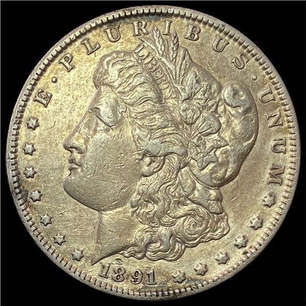 1891-CC Silver Morgan Dollar NEARLY UNCIRCULATED