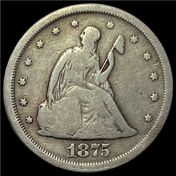 1875-S Silver Twenty Cents NICELY CIRCULATED