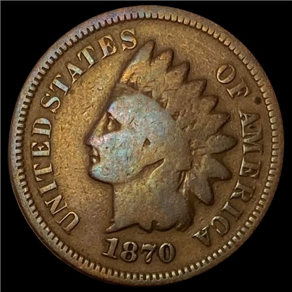 1870 Indian Head Cent NICELY CIRCULATED