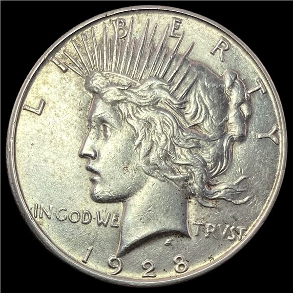 1928-S Silver Peace Dollar CLOSELY UNCIRCULATED