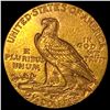 Image 2 : 1925-D Indian Head Gold $2.50 Quarter Eagle CLOSELY UNCIRCULATED