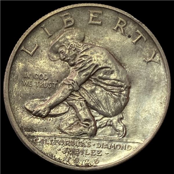 1925-S Silver California Jubilee Half Dollar GEM BU