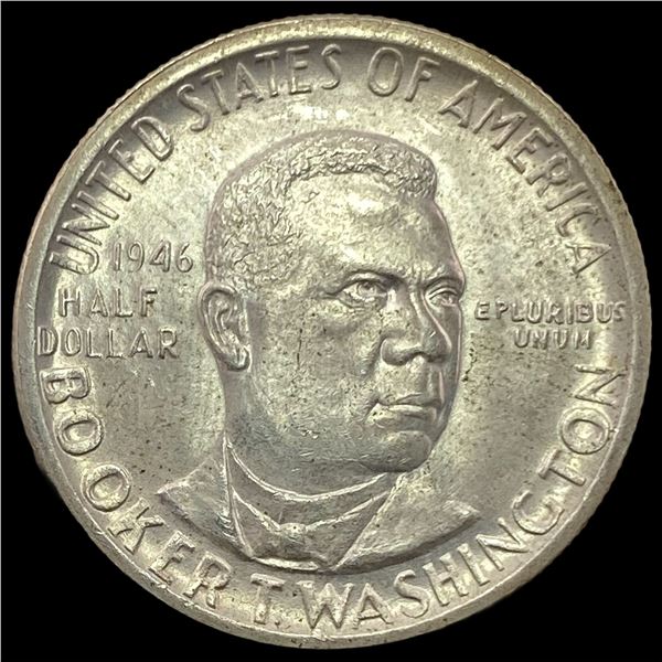1946 Booker T. Washington Half Dollar GEM BU