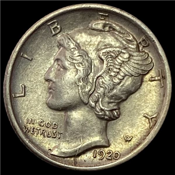 1920-D Silver Mercury Dime CLOSELY UNCIRCULATED