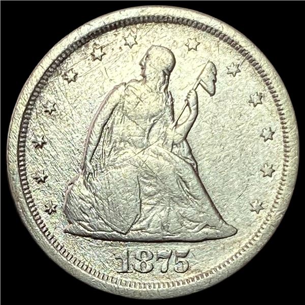 1875-S Silver Twenty Cents LIGHTLY CIRCULATED