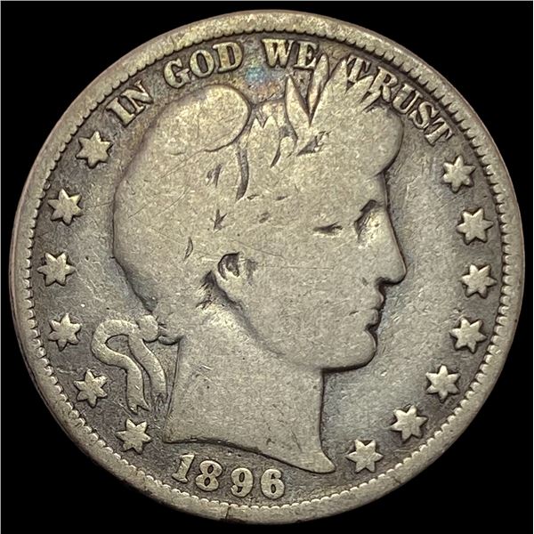 1896-O Silver Barber Half Dollar NICELY CIRCULATED