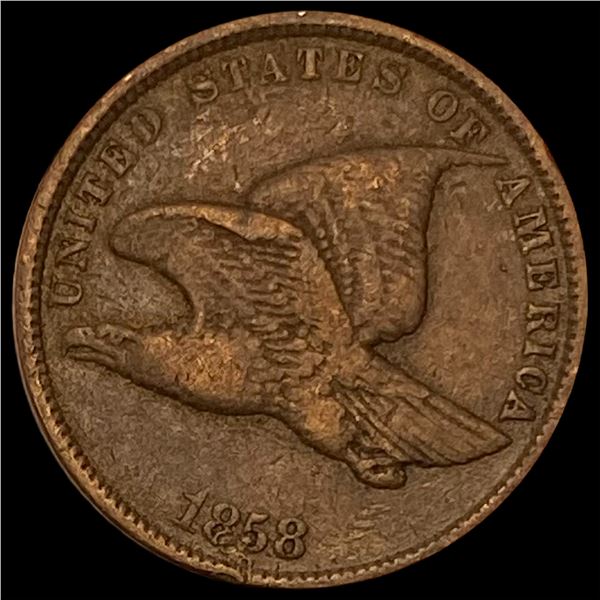 1858 Flying Eagle Cent NEARLY UNCIRCULATED