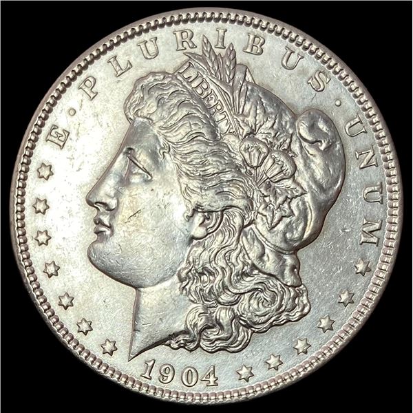 1904 Silver Morgan Dollar CLOSELY UNCIRCULATED