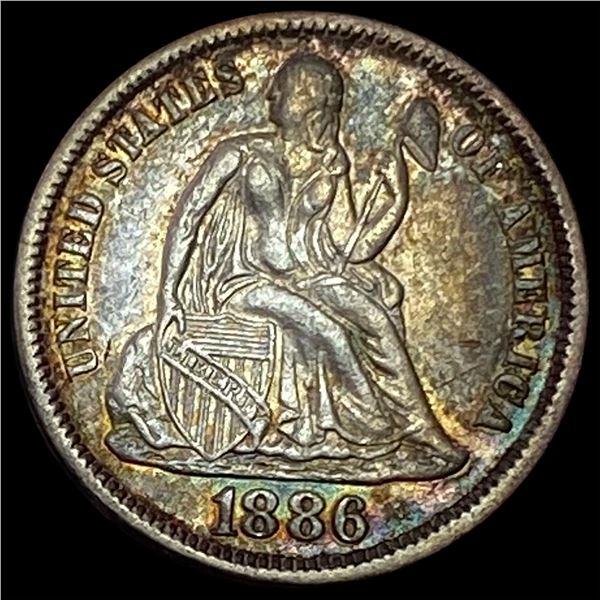 1886 Seated Liberty Dime CLOSELY UNCIRCULATED