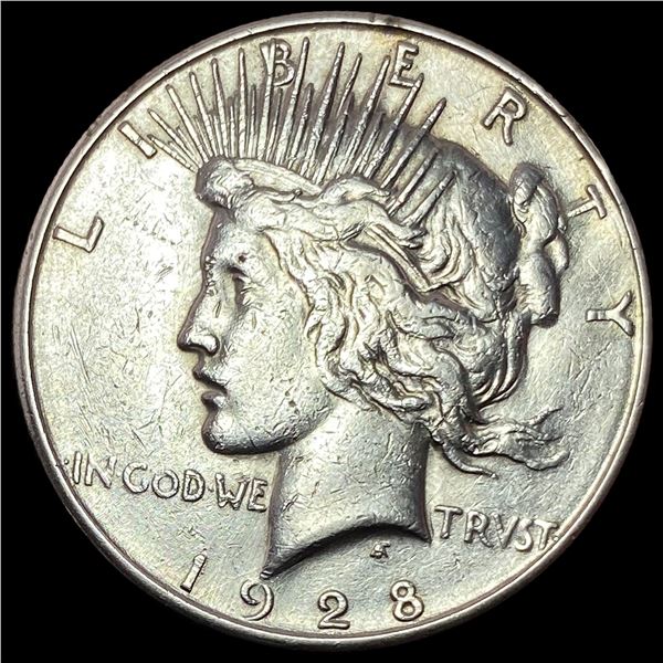 1928-S Silver Peace Dollar CLOSELY UNCIRCULATED