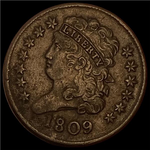 1809 Classic Head Half Cent LIGHTLY CIRCULATED