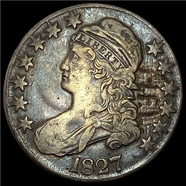 1827 Capped Bust Half Dollar LIGHTLY CIRCULATED