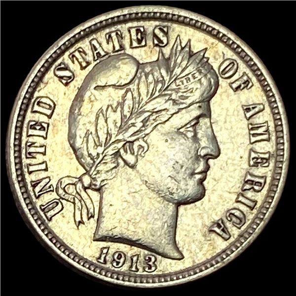 1913 Barber Dime CLOSELY UNCIRCULATED