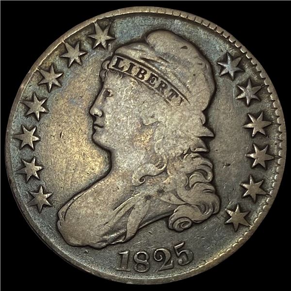 1825 Capped Bust Half Dollar NICELY CIRCULATED