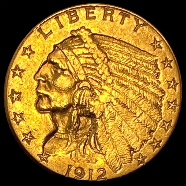 1912 Indian Head Gold $2.50 Quarter Eagle UNCIRCULATED