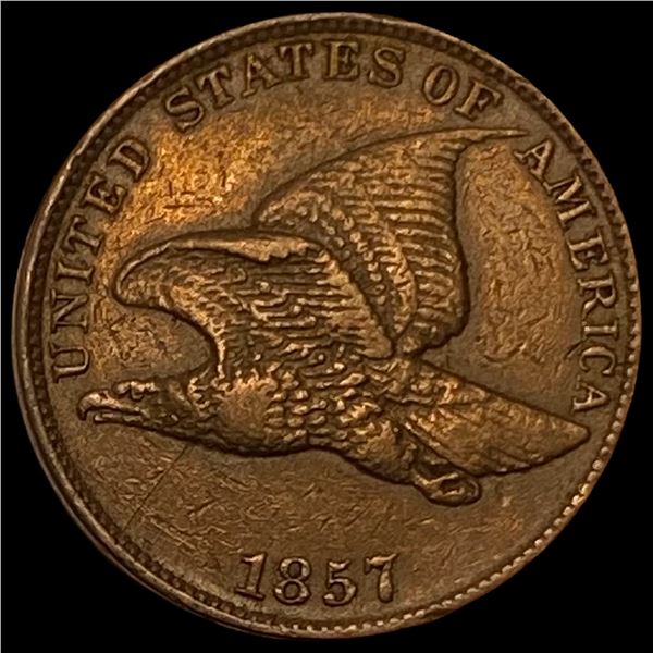 1857 Flying Eagle Cent CLOSELY UNCIRCULATED
