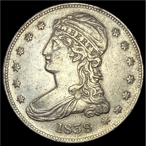 1838 Capped Bust Half Dollar CLOSELY UNCIRCULATED