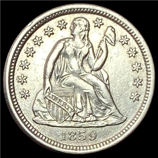1859-O Silver Seated Liberty Dime CLOSELY UNCIRCULATED