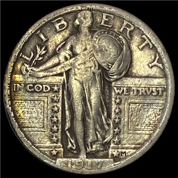 1917 Type 2 Standing Liberty Quarter LIGHTLY CIRCULATED