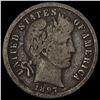 Image 1 : 1897-S Silver Barber Dime NICELY CIRCULATED