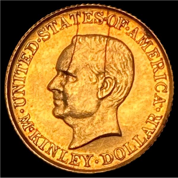 1916 Gold McKinley Dollar Commemorative CHOICE BU