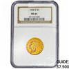 Image 1 : 1908-D $5 Gold Half Eagle NGC MS64