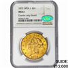 Image 1 : 1873 CAC $20 Gold Double Eagle NGC MS61 Granite Lady Hoard